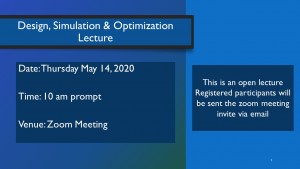 Design, Simulation & Optimization Lecture
